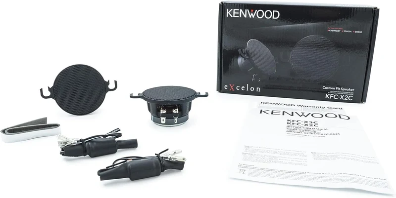 Kenwood eXcelon KFC-X2C 2.5-Inch Mid Range Factory Replacement Car Speakers, 120 Watts Max Power (Pair)