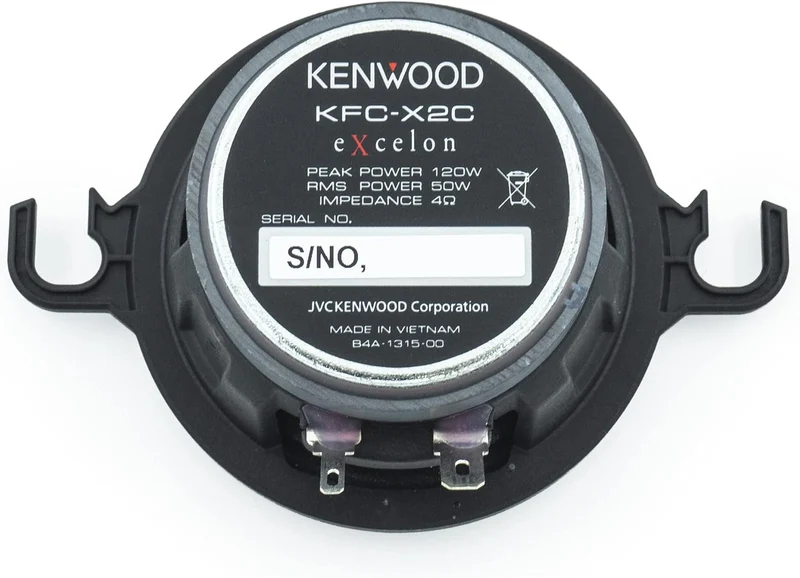 Kenwood eXcelon KFC-X2C 2.5-Inch Mid Range Factory Replacement Car Speakers, 120 Watts Max Power (Pair)