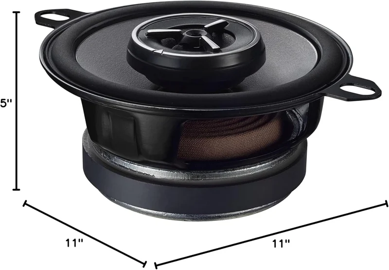 Kenwood eXcelon KFC-X3C 3.5-Inch Mid Range Car Speaker with Silk Balanced Dome Tweeters for Chrysler/Toyota/Others, 120 Watts Max Power (Pair)