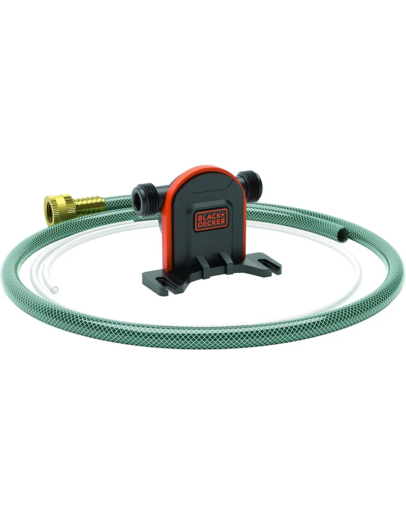 Black+Decker Drill Pump Kit with Intake and Discharge Hose, Pumps up to 225 GPH