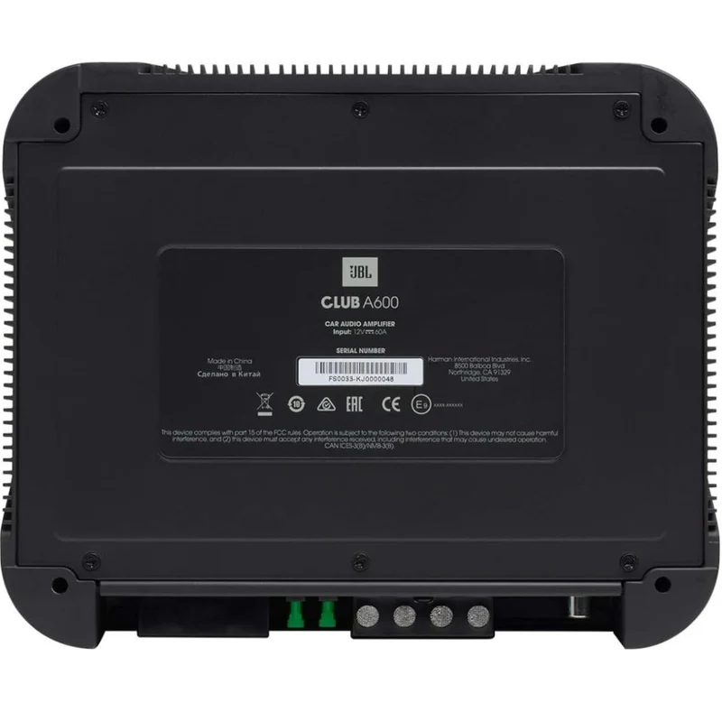 JBL Club A600 - Mono amplifier (600w X 1) amplifier with Remote Level Control