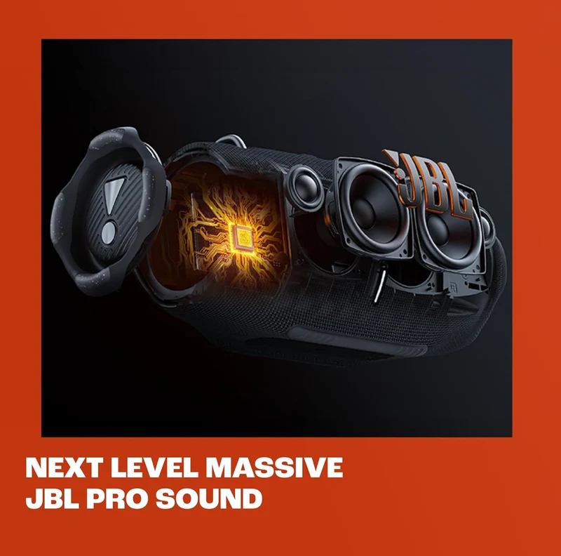 JBL Xtreme 4 - Portable Bluetooth Speaker, Powerful Sound and Deep Bass, IP67 Waterproof, 24 Hours of Playtime, Powerbank, PartyBoost for Multi-Speaker Pairing (Black)
