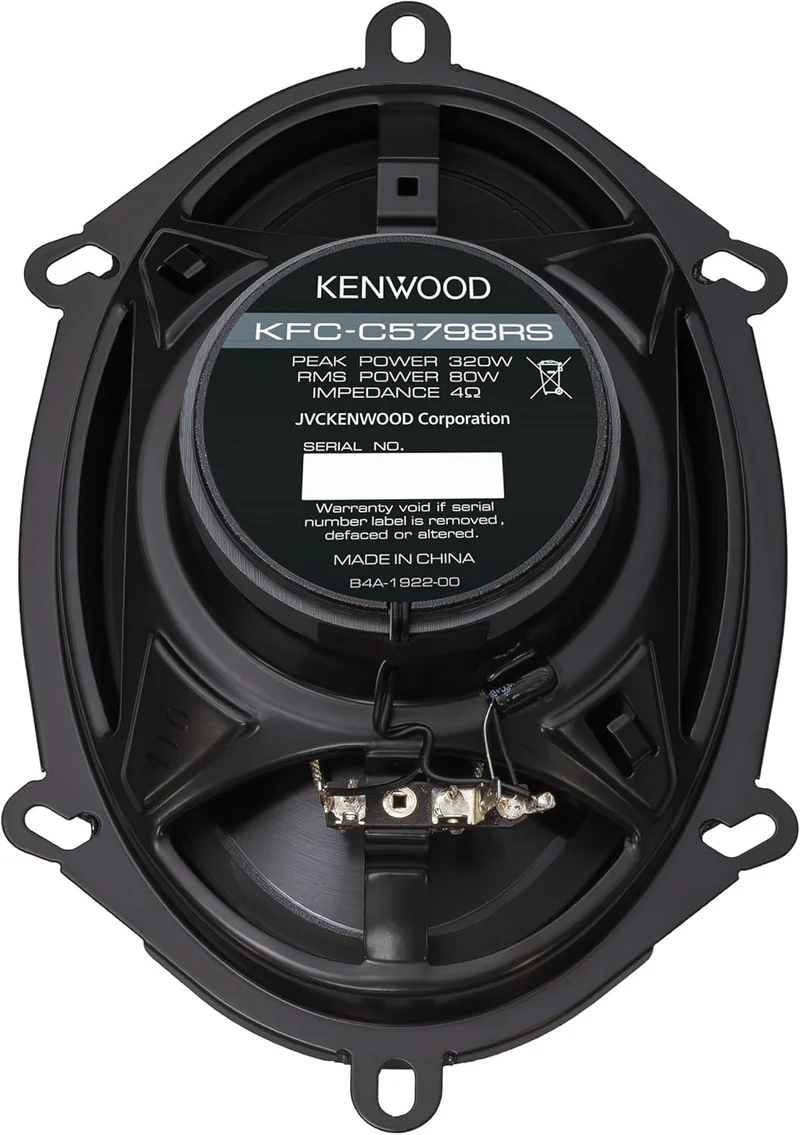 Kenwood KFC-C5798RS 5"x7" 2-Way Car Speakers – 320W Peak Power, Balanced Dome Tweeter, Acoustic Sound Harmonizer, Easy Installation