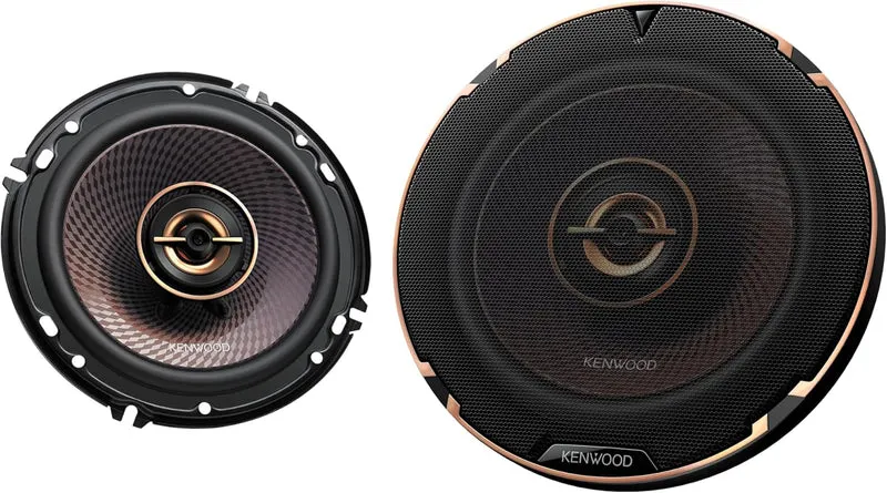 Kenwood KFC-653 6-1/2" 2-Way Concert Series Car Speakers – 320W Peak Power, Polypropylene Woofer Cone, Balanced Dome Tweeter, Acoustic Sound Harmonizer
