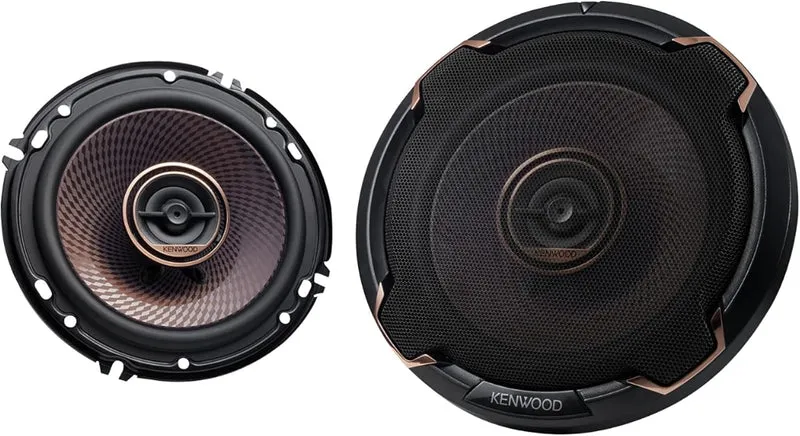 Kenwood KFC-651 Concert Series Car Speakers (Pair) - 6.5" 2-Way Speakers, 320W (100 RMS), 4-Ohm Impedance, Polypropylene Woofer & Balanced Dome Tweeter