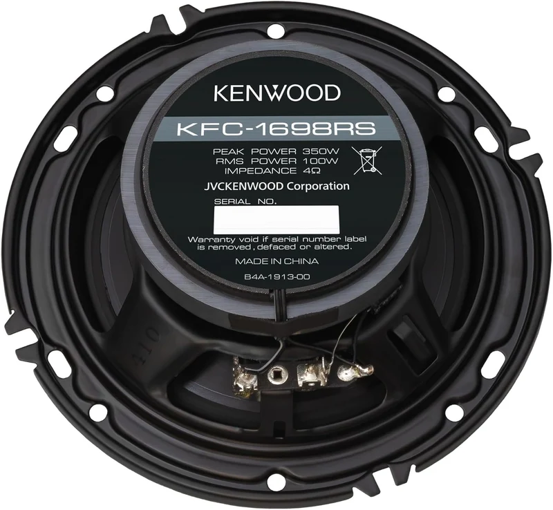 Kenwood KFC-1698RS 6-1/2" 2-Way Car Speakers – 320W Peak Power, Acoustic Sound Harmonizer, Sound Field Enhancer, Easy Installation