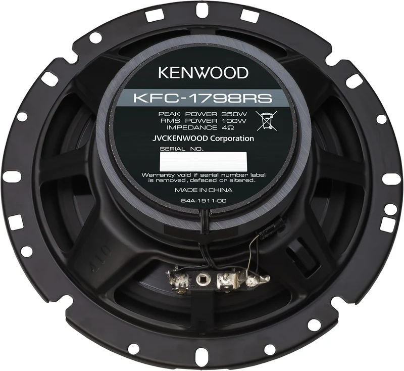 Kenwood KFC-1798RS 6-3/4" 2-Way Car Speakers – 330W Peak Power, Balanced Dome Tweeter, Acoustic Sound Harmonizer, Easy Installation