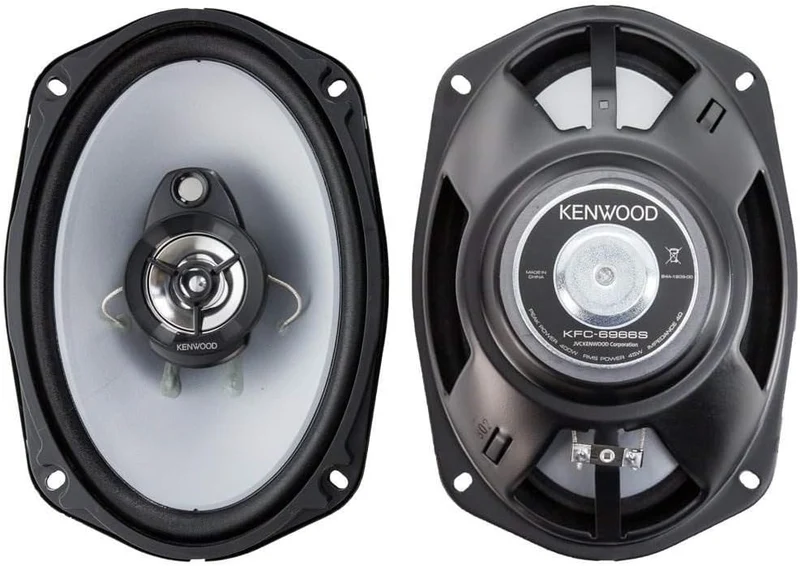 Kenwood KFC-6966S 6 x 9 Inch 400-Watt 3-Way Flush Mount Coaxial Car Speaker Easy Installation - Pair