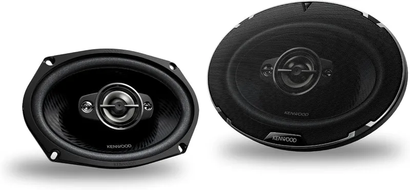 Kenwood KFC-6988RS 6" x 9" 4-Way Car Speakers – 670W Peak Power, Polypropylene Woofer Cone, Balanced Dome Tweeter, Acoustic Sound Harmonizer