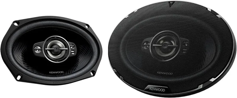 Kenwood KFC-6998RS 6" x 9" 5-Way Car Speakers – 720W Peak Power, Polypropylene Woofer Cone, Balanced Dome Tweeter, Acoustic Sound Harmonizer