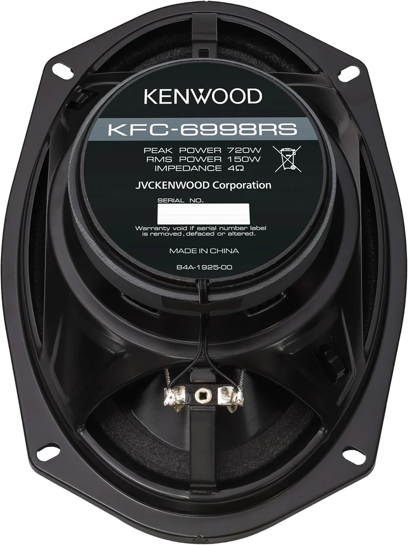 Kenwood KFC-6998RS 6" x 9" 5-Way Car Speakers – 720W Peak Power, Polypropylene Woofer Cone, Balanced Dome Tweeter, Acoustic Sound Harmonizer