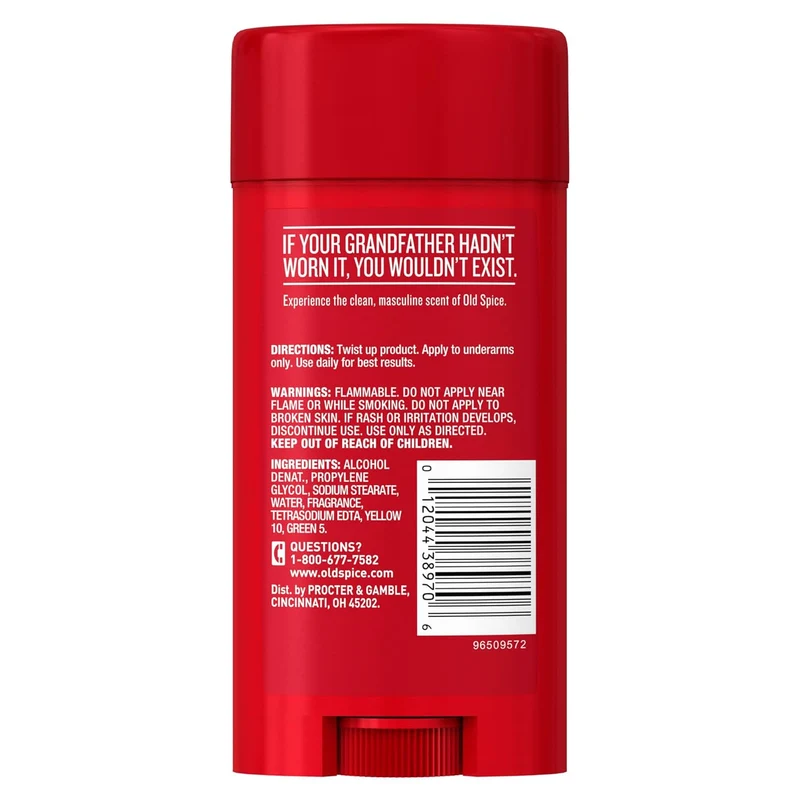 Old Spice Classic Deodorant for Men, 24hr Sweat & Odor Protection, Long Lasting Freshness, Clean & Masculine Fragrance - Original Scent (Pack of 2)