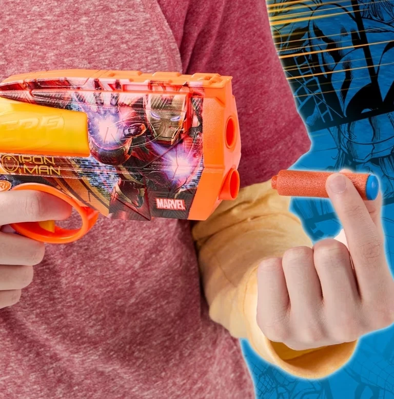 Nerf Marvel Iron Man Dart Blaster Foam Darts - Outdoor Toys & Games (Ages 8+)
