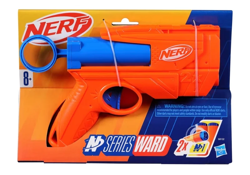 Nerf N Series Ward Blaster, 2 N1 Darts Compatible Only N Series Blasters - Outdoor Games (Ages 8+)