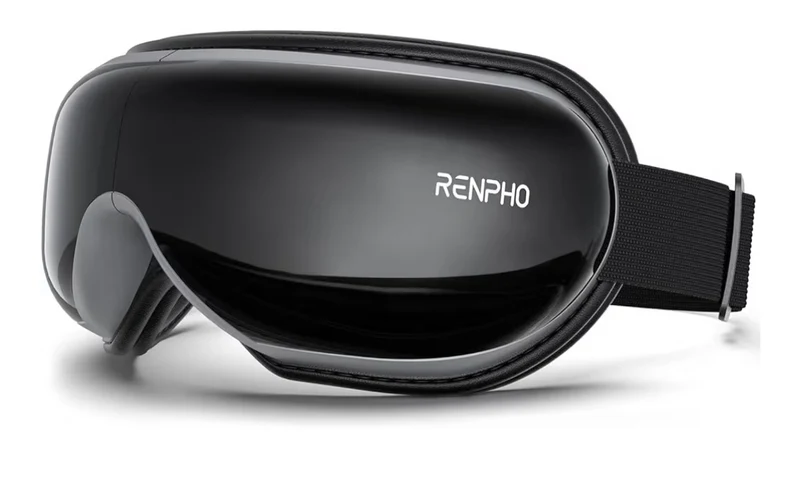 Eyeris 1 Eye Massager w/ Heat for Migraine, Smart Sleep Mask for Dry Eyes Relax, Reduce Strain - Black