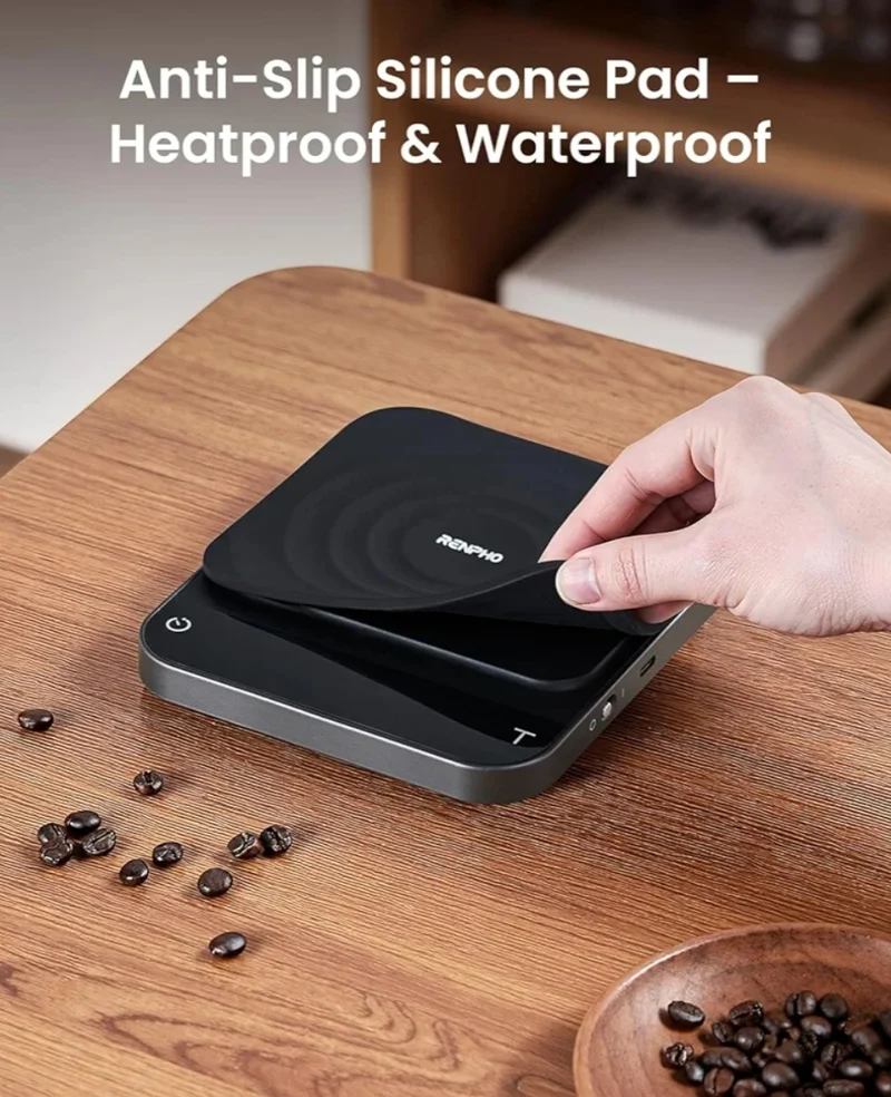 Coffee Scale w/ Timer, Rechargeable Espresso Scale Flow Rate Indicator