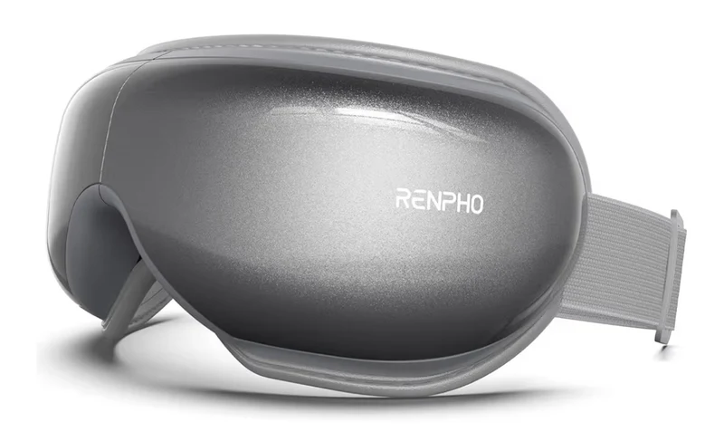 Eyeris1 Eye Massager w/ Heat for Migraine, Smart Sleep Mask for Dry Eyes Relax, Reduce Strain - Grey