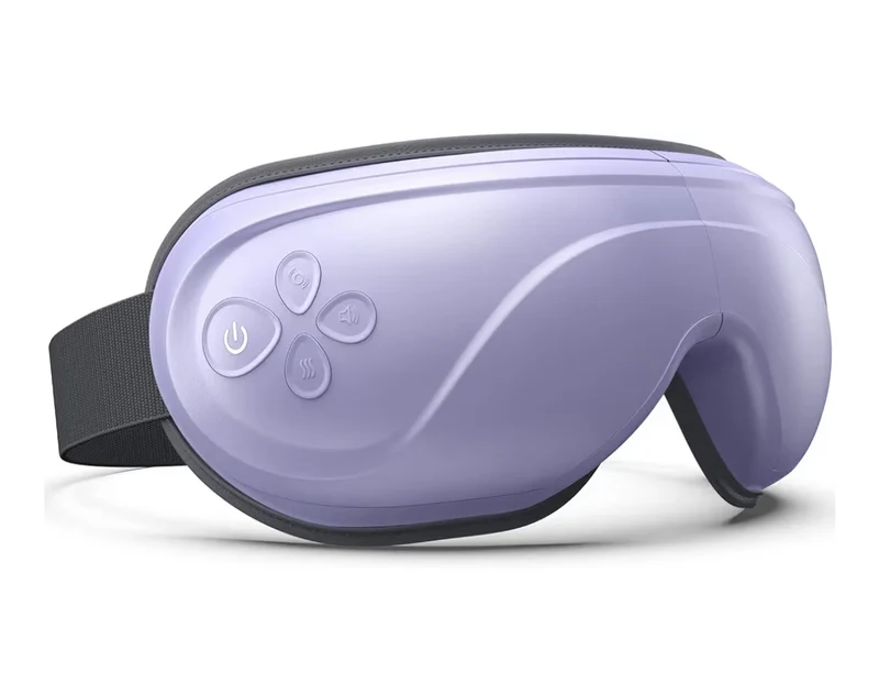 Eyeris 2 Eye Massager w/ Heat Face Massager, Heated Eye Mask for Improve Sleep - (Purple)