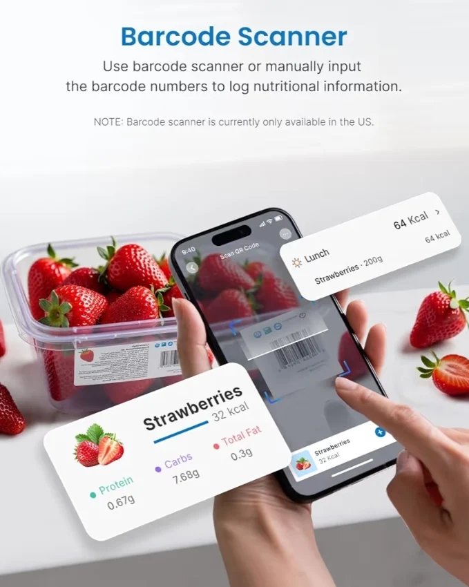 Smart Food Scale with Nutritional Calculator for Body Weight