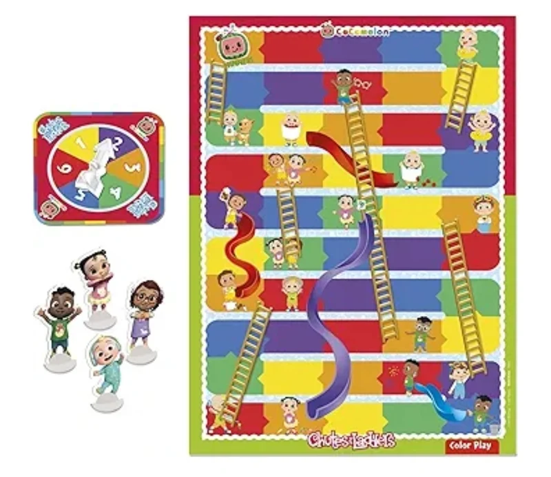 Hasbro Gaming Chutes and Ladders: CoComelon Edition Board Game for Kids