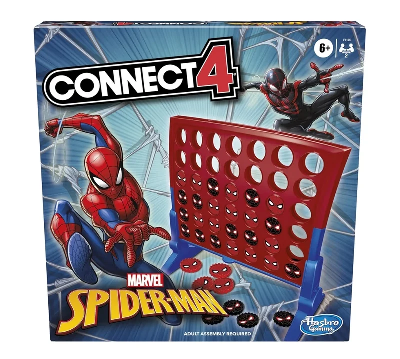 Hasbro Gaming Connect 4 Marvel Spider-Man Edition, Strategy Board Game