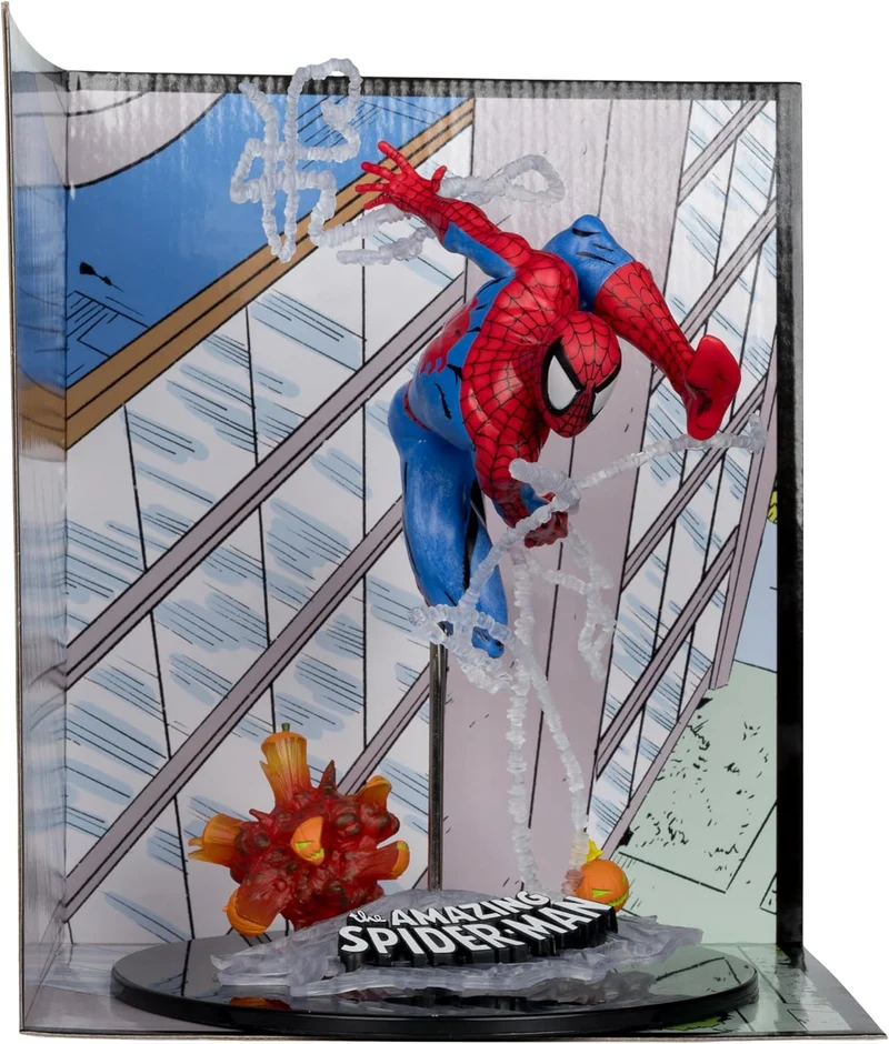McFarlane Toys - Marvel Spider-Man Scale Collectible with Scene (The Amazing Spider-Man )