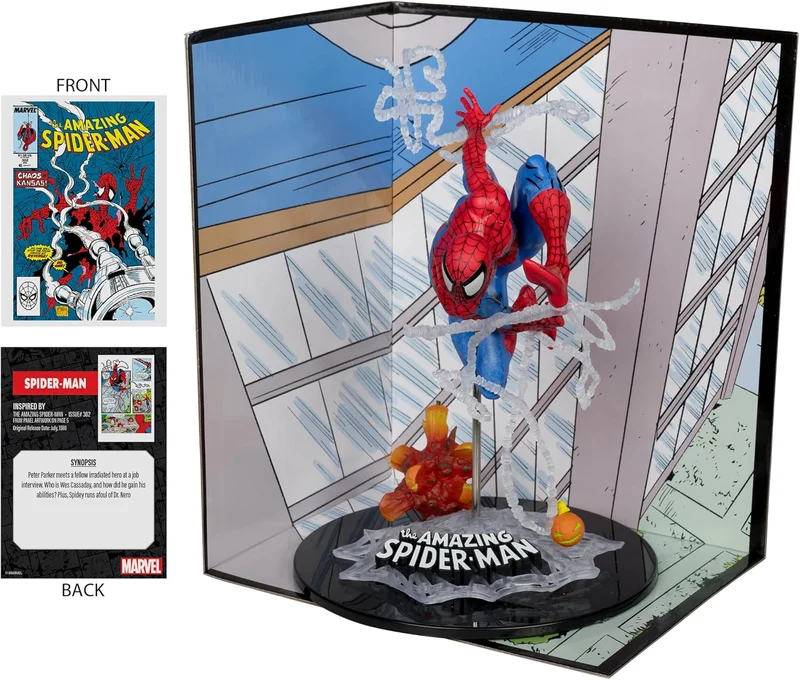 McFarlane Toys - Marvel Spider-Man Scale Collectible with Scene (The Amazing Spider-Man )