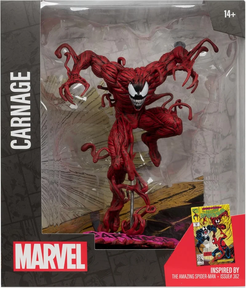 McFarlane Toys Marvel Carnage Scale Collectible w/ Scene (The Amazing Spider-Man )