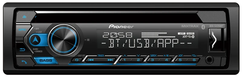 Pioneer DEH-S4250BT CD & Digital Media Receiver with Dual Bluetooth – NEW