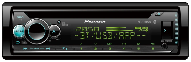 Pioneer DEH-S5250BT Shortwave Bluetooth FM AM SW RDS USB IPod Car Stereo Radio