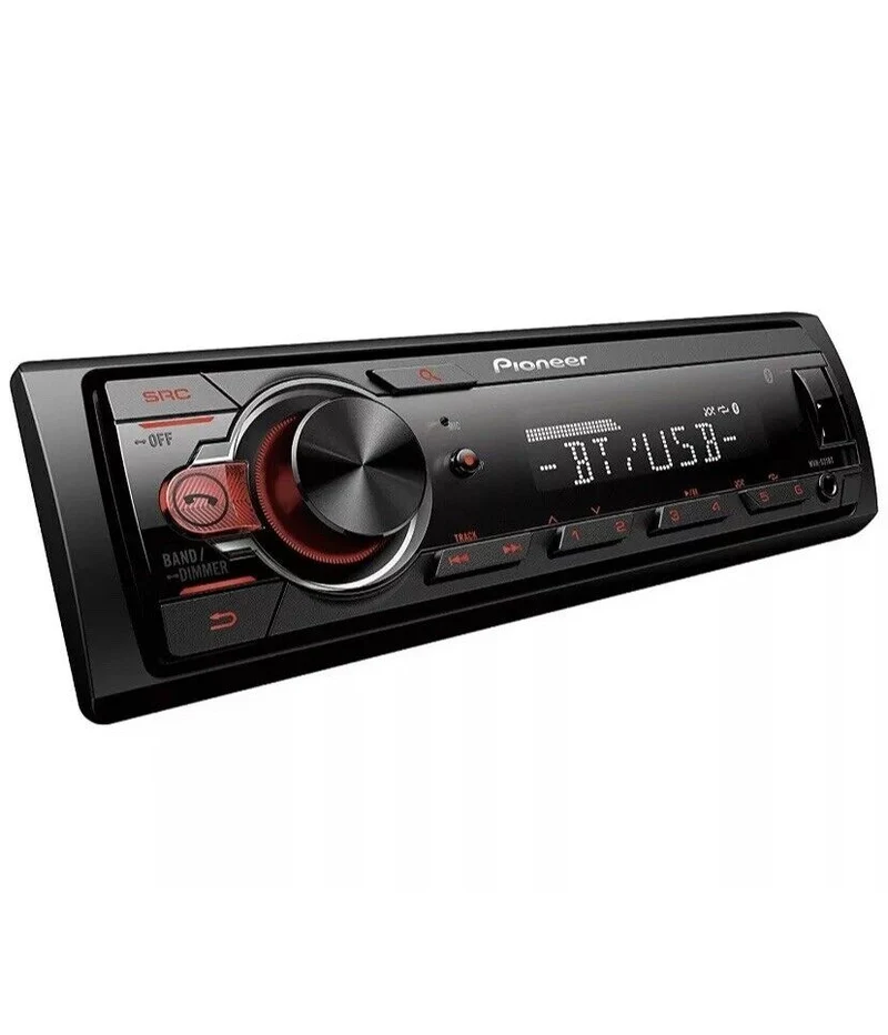 Pioneer MVH-S21BT Stereo Single DIN Bluetooth In-Dash USB MP3 Auxiliary AM/FM