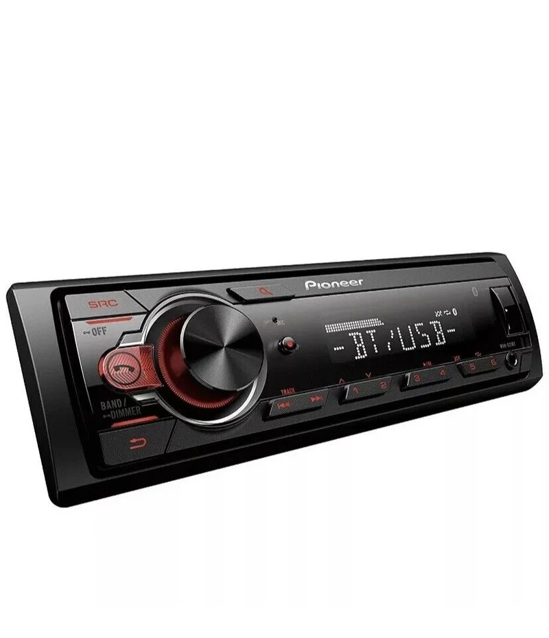 Pioneer MVH-S21BT Stereo Single DIN Bluetooth In-Dash USB MP3 Auxiliary AM/FM