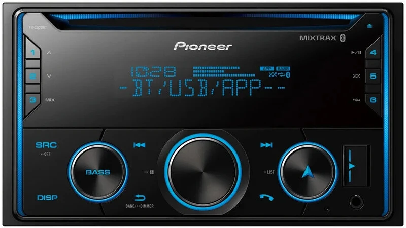 Pioneer FH Series Double DIN CD Receiver with Bluetooth and Amazon Alexa