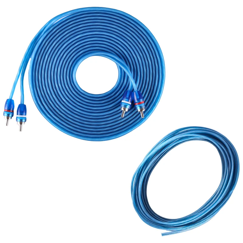 NEW SKAR AUDIO 4 GAUGE 1,200 WATT CCA AMPLIFIER WIRING KIT W RCA (SKAR4ANL-CCA)