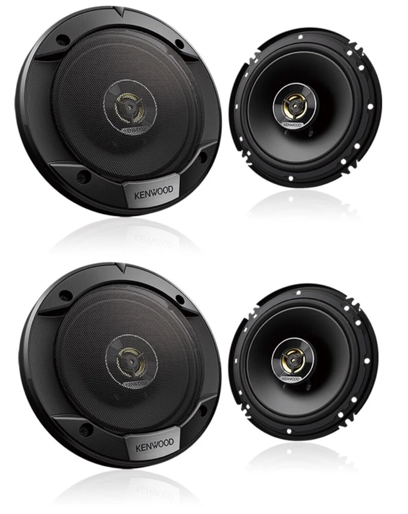 Kenwood KFC-S1666 300w 6.5" 2-Way Car Audio Door Coaxial Speakers 2 PAIRS