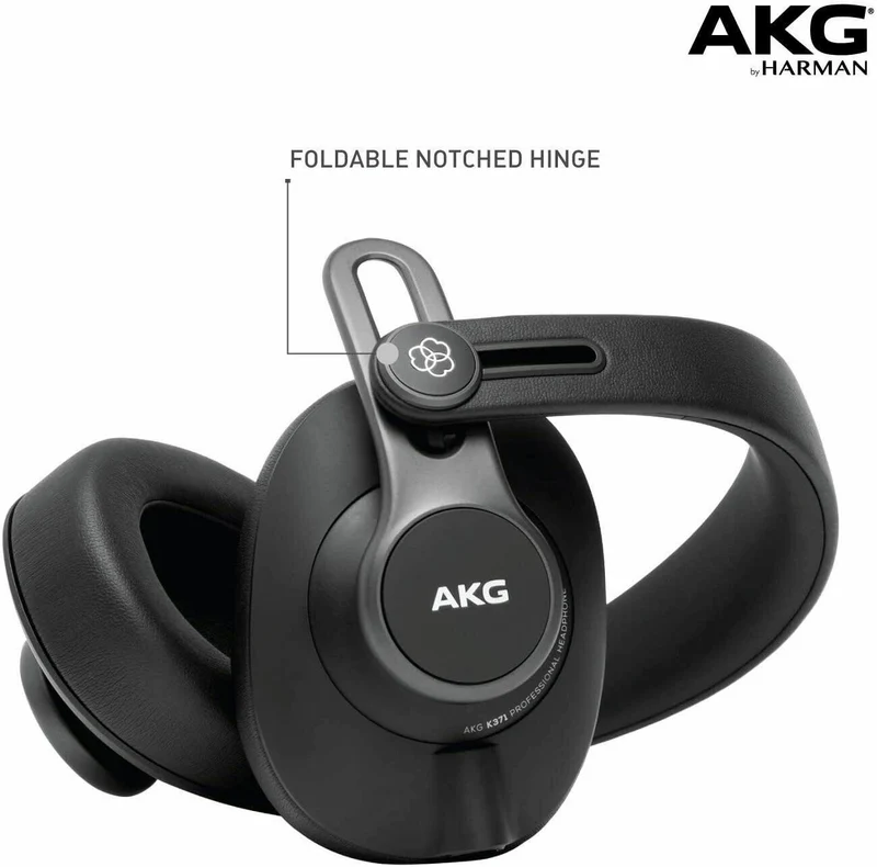 AKG K371 Over-Ear Oval Closed-Back Studio Professional LOUD Headphones I NEW
