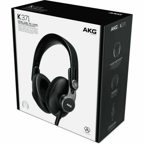 AKG K371 Over-Ear Oval Closed-Back Studio Professional LOUD Headphones I NEW