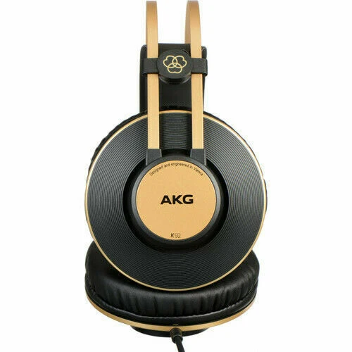 AKG Pro Audio K92 Over-Ear, Closed-Back, Studio Headphones, Matte Black and Gold
