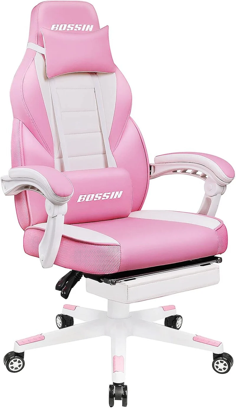 Big and Tall Gaming Chairs for Adults Ergonomic Video Game Chairs with footrest