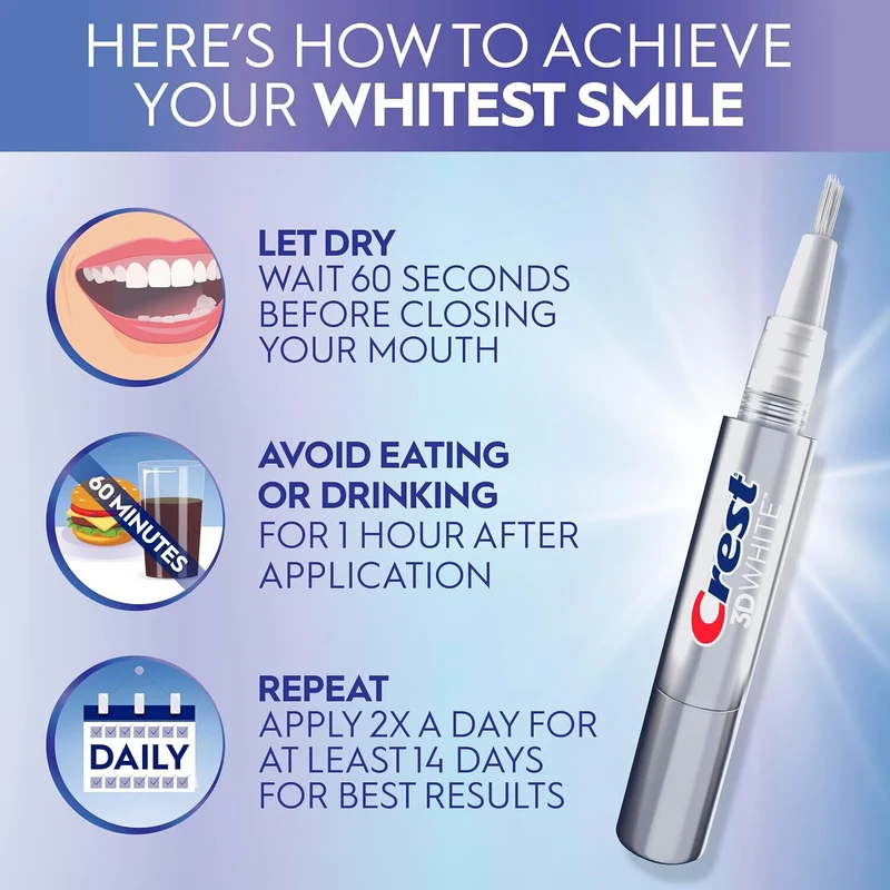 Crest 3DWhite Easy-to-Use Teeth Whitening Pen (0.13 FL OZ)