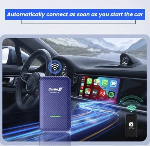 CarlinKit 4.0 Wireless CarPlay/Android Auto 2 in 1 - Adapter For Wired CarPlay