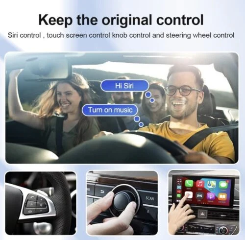 CarlinKit 4.0 Wireless CarPlay/Android Auto 2 in 1 - Adapter For Wired CarPlay