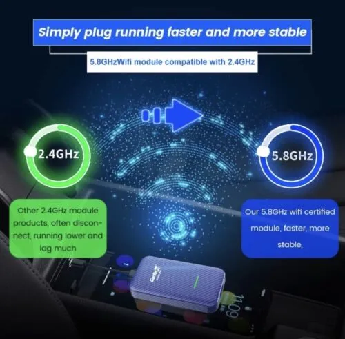 CarlinKit 4.0 Wireless CarPlay/Android Auto 2 in 1 - Adapter For Wired CarPlay
