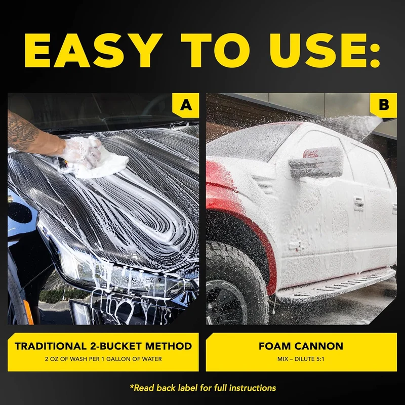 Meguiar's Gold Class Car Wash Foam Cannon Clean and Glossy Finish - Safe for All Paint Types (64 Oz)