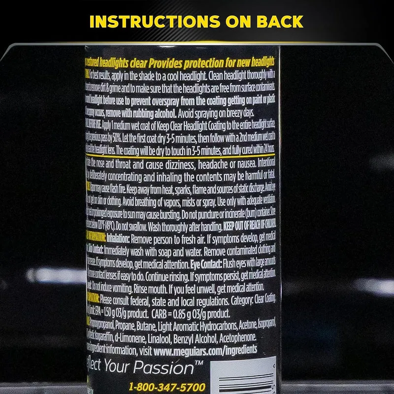 Meguiar's Headlight Coating UV Protection that Lasts All Year Long (4 oz)