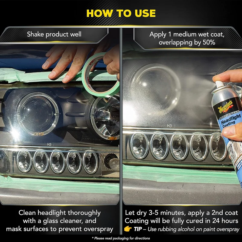 Meguiar's Headlight Coating UV Protection that Lasts All Year Long (4 oz)
