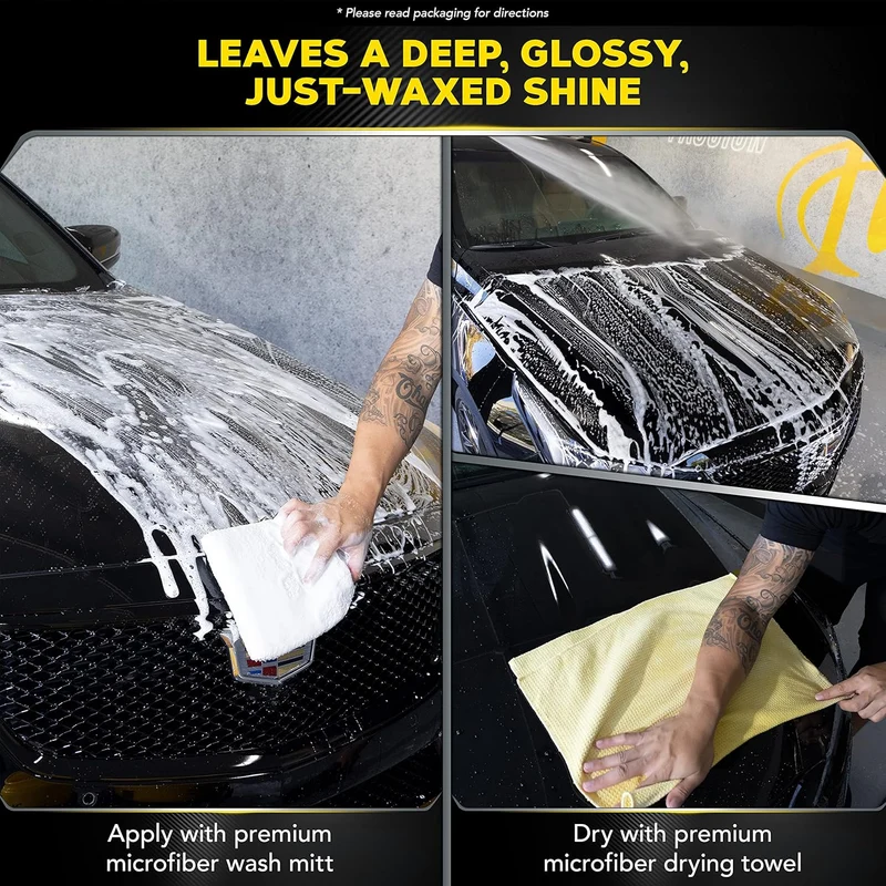 Meguiar's Ultimate Wash and Wax Shine, and Protect with an Enhanced pH Neutral Car Paint Cleaner - 1 Gallon
