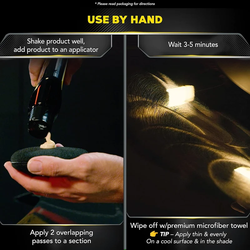 Meguiar's Ultimate Liquid Wax Formula for Durable Protection that Shines, Premium Towel and Applicator Pad Car Accessories (16 Oz)