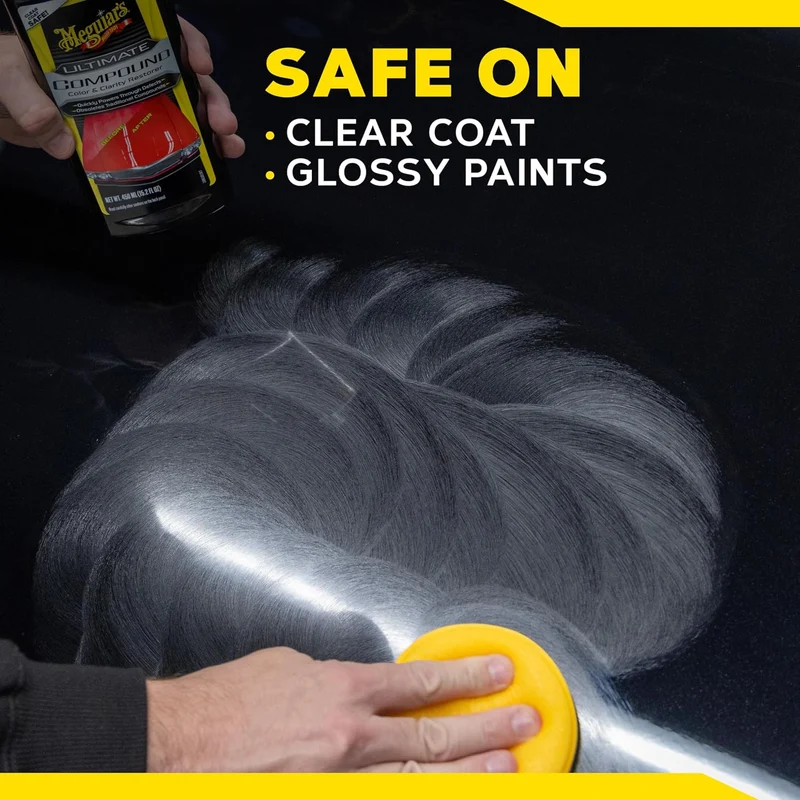Meguiar’s Ultimate Compound, Pro-Grade Car Scratch Remover for Paint Correction, Removes Swirls and Defects (15.2 Oz)
