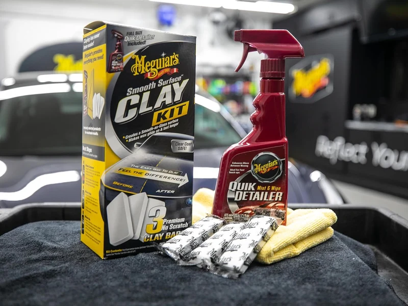 Meguiar's Smooth Surface Clay Kit, Safe and Easy Car Claying for Smooth - Glass Finish